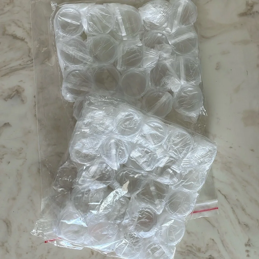 41 3 gram/3ml Round Clear Containers